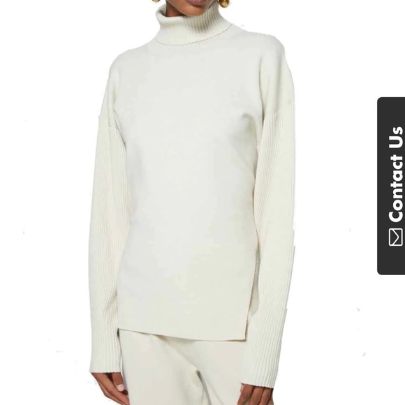 NEW Jonathan Simkhai Eleanor Tie Back Sweater M - Picture 1 of 5